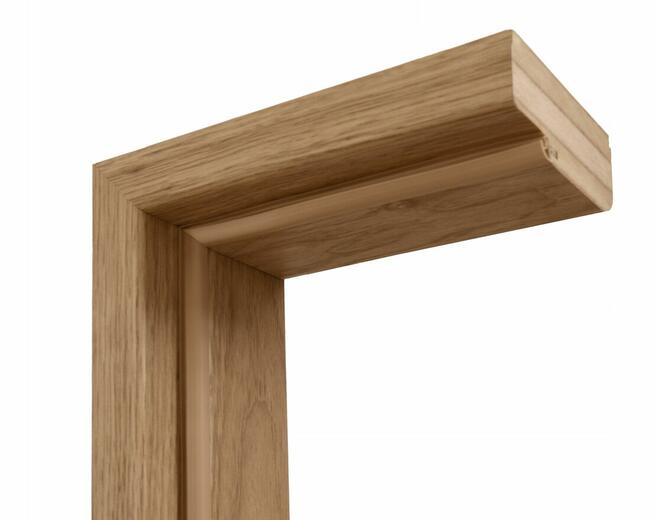 Nowe drzwi wewnętrzne z ościeżnicą futryną lewe 90 dąb sonom