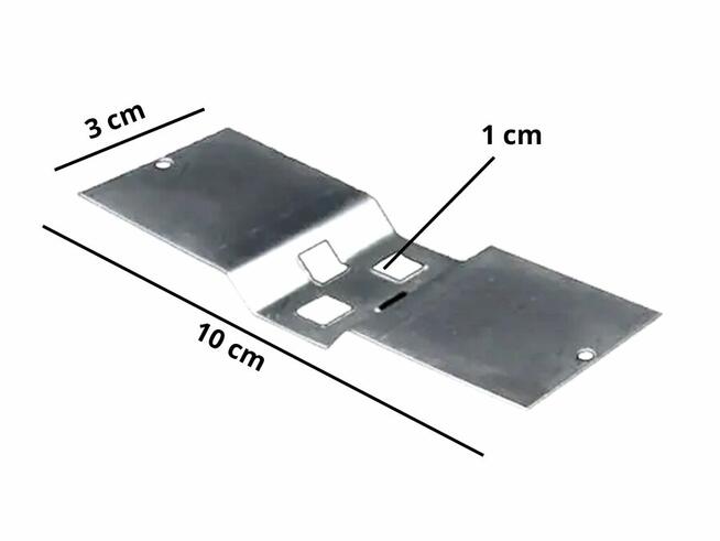 Uchwyt montażowy do oznaczników przemysłowych 10 cm ze stali
