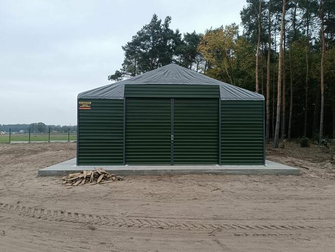 HALA NAMIOTOWA ściany blaszane 6x15x4m