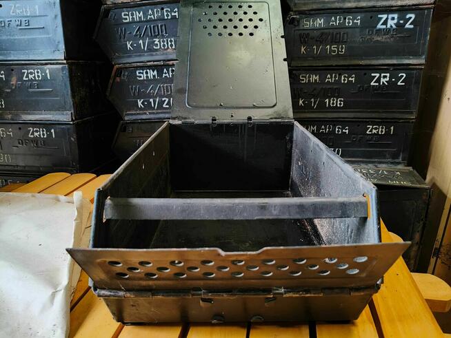 Skrzynka stalowa magazynowa, warsztatowa, 37 l, 550x340x200