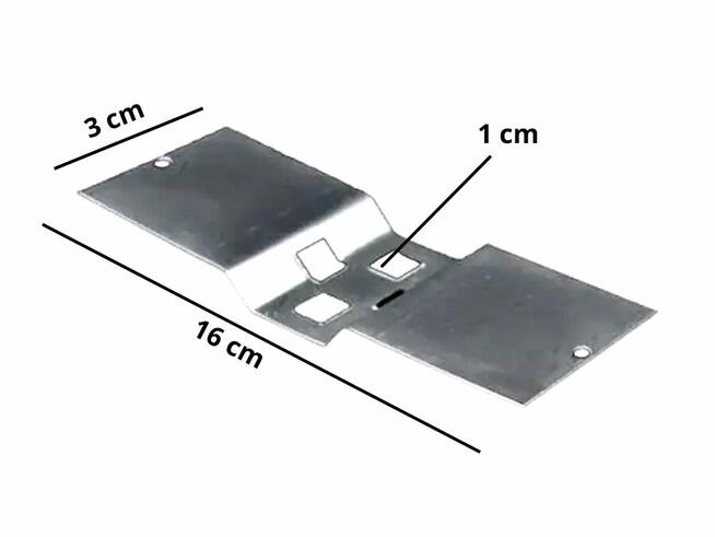 Uchwyt montażowy do oznaczników przemysłowych 16 cm ze stal