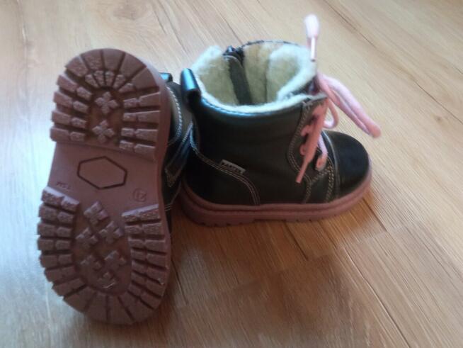 skórzane kozaki dziecięce marki BARTEK w rozmiarze: 21