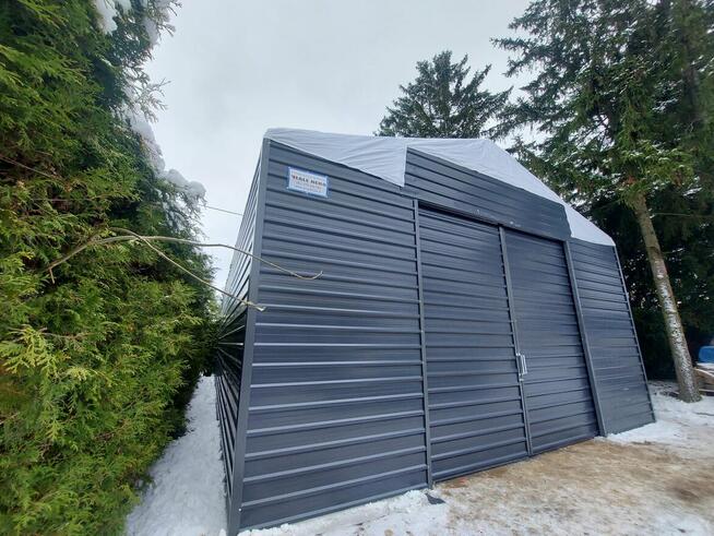 HALA NAMIOTOWA ściany blaszane 6x15x4m