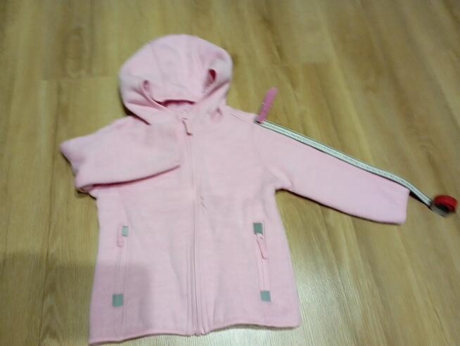 ciepła bluza różowa dziecięca SMYK dla 1-2 latka