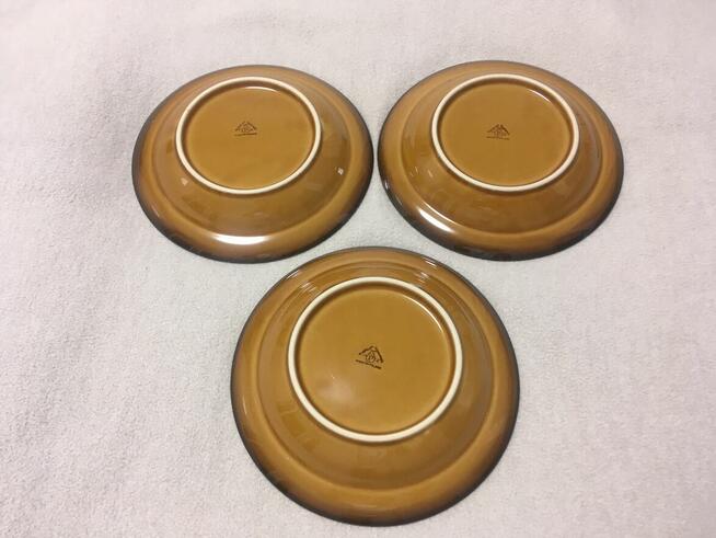 Stare talerze talerzyki głębokie PRL Pruszków 20,8 cm