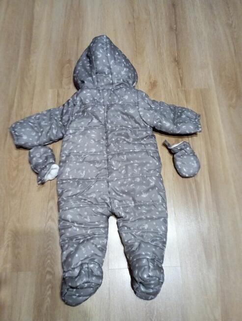 bardzo ciepły kombinezon zimowy dziecięcy w rozm. 68