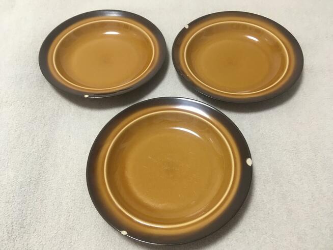 Stare talerze talerzyki głębokie PRL Pruszków 20,8 cm