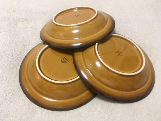 Stare talerze talerzyki głębokie PRL Pruszków 20,8 cm