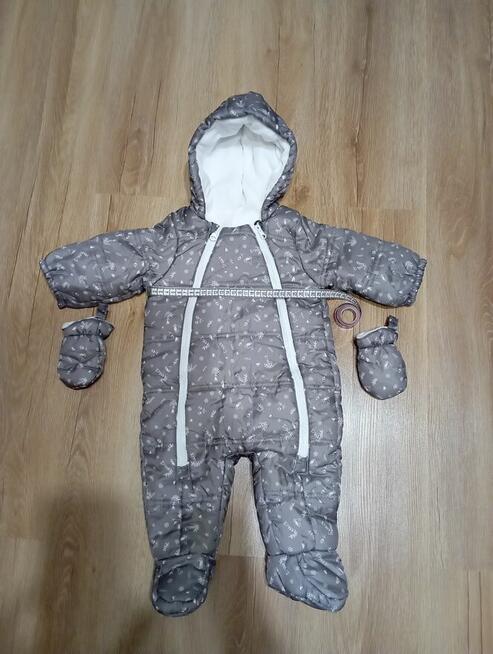 bardzo ciepły kombinezon zimowy dziecięcy w rozm. 68