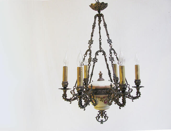 ~* Żyrandol Lampa Francuska * Miedz * Antyk *~