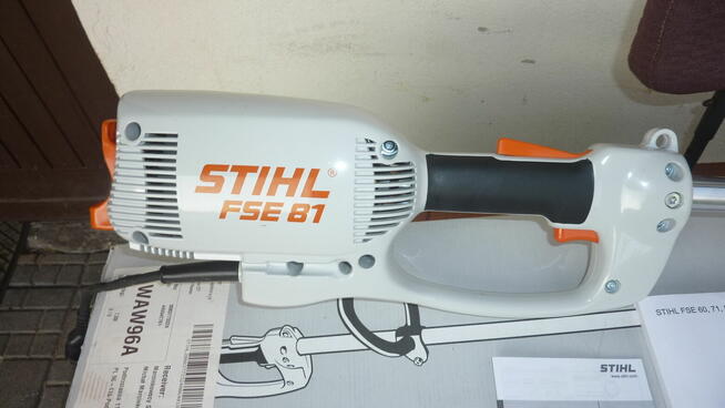 Kosa elektryczna Stihl FSE 81 moc 1000W.Kompletna, nieużywana