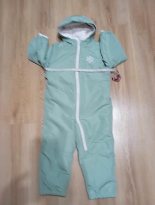 bardzo ciepły kombinezon zielony dziecięcy SMYK rozm.104