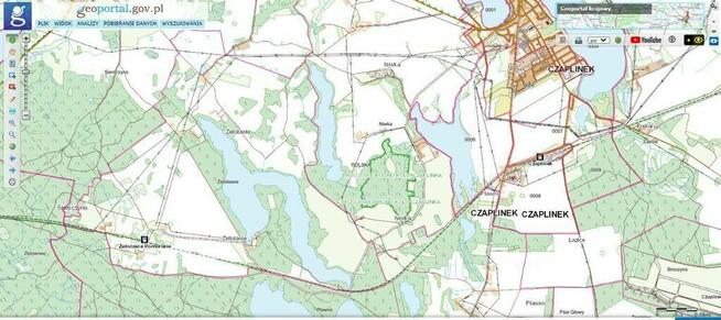 Dz.1.6389ha,Żelisławie,gmCzaplinek,J.Kaleńskie,las