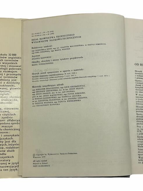 Słownik chemiczny Angielsko -polski polsko-angielski