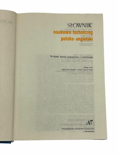 Słownik naukowo-techniczny polsko-angielski