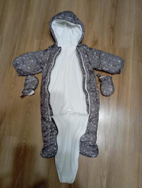 bardzo ciepły kombinezon zimowy dziecięcy w rozm. 68