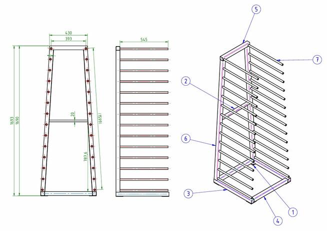 Wózek lakierniczy MKW2 MIRWENT