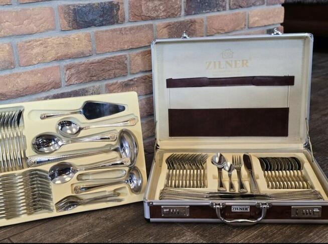 259 zł Walizka brązowa sztućce versace na 12 osób 72 element