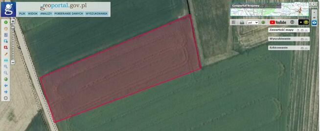 Działka rolno-budowlana Sporniak gm. Konopnica