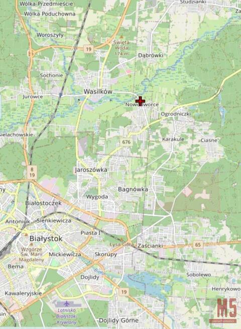 Działka budowlana Nowodworce gm. Wasilków