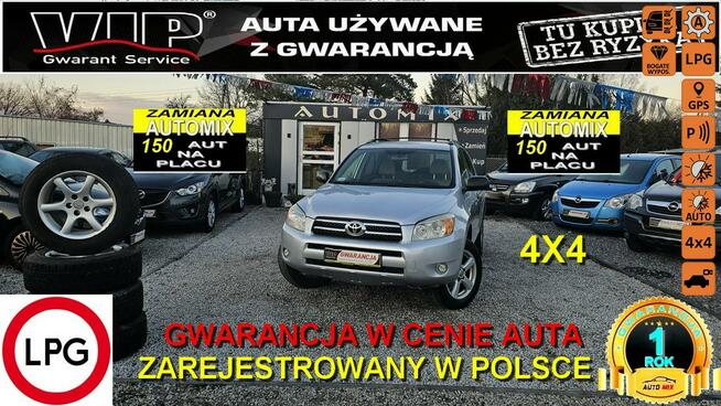 Toyota RAV-4 Wersja DŁUGA * 2.4 LPG * Automat * 4x4 * Gwarancja w cenie/ ZAMIANA