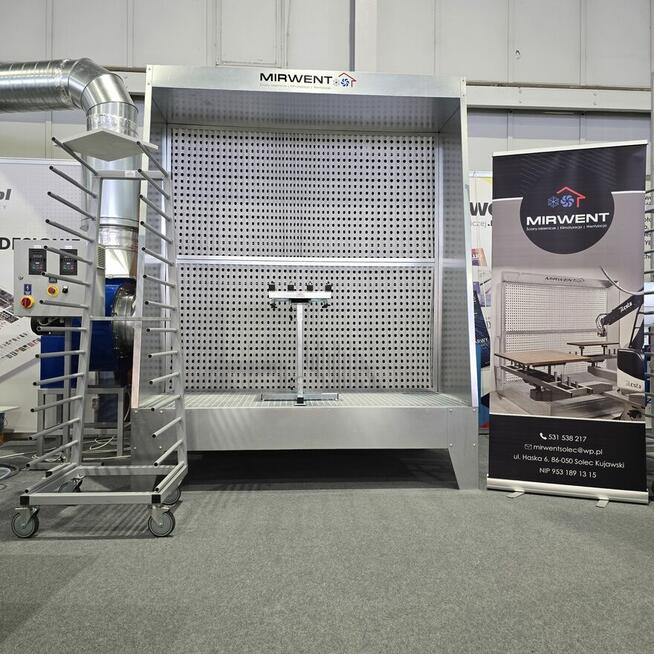 Ściana lakiernicza MIRWENT MKS 2000 x 2000 pole robocze H-2