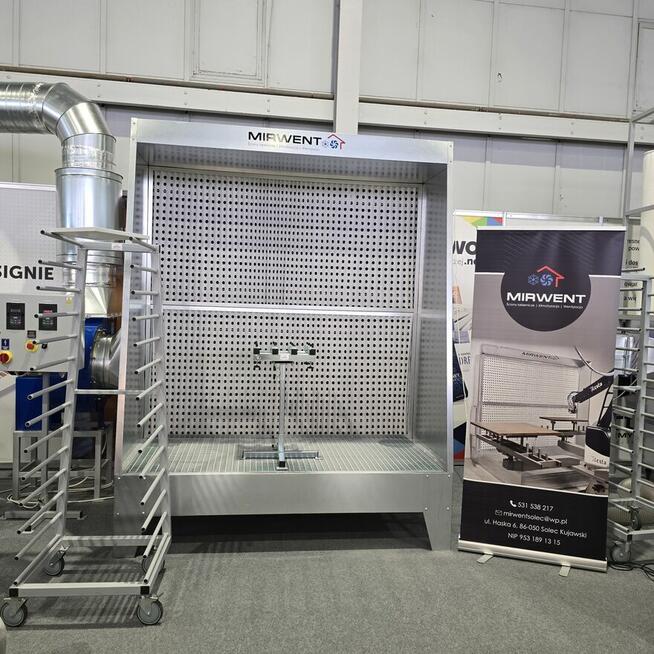 Ściana lakiernicza MIRWENT MKS 2000 x 2000 pole robocze H-2