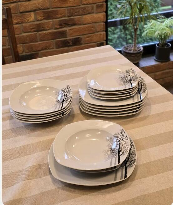159 zł Zestaw 18 sztuk talerzy drzewa