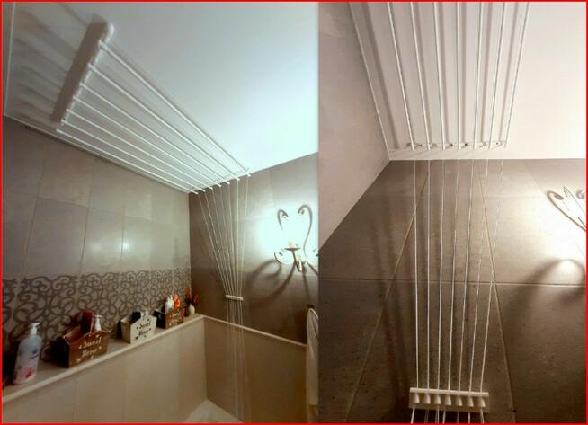 Monter SUSZARKI sufitowej do suszenia prania.