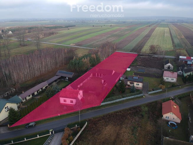 Nieruchomość z domem, gospodarstwem, lasem i polem