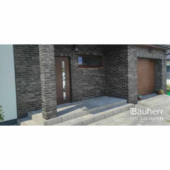 Cegła elewacyjna grafitowa jak klinkier