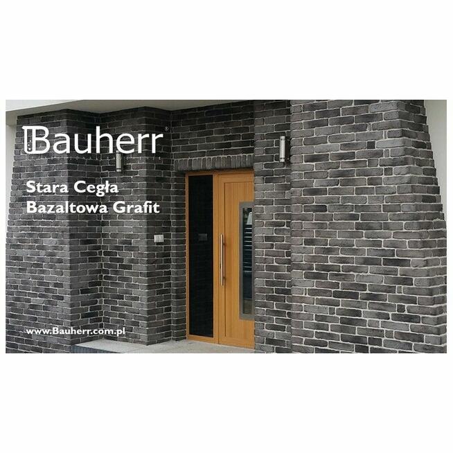 Cegła elewacyjna grafitowa jak klinkier