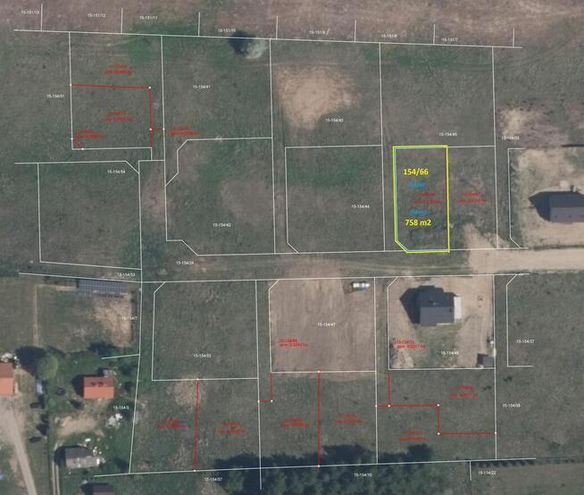 Działka budowlana 758 m2 - Łapka k/Barczewa