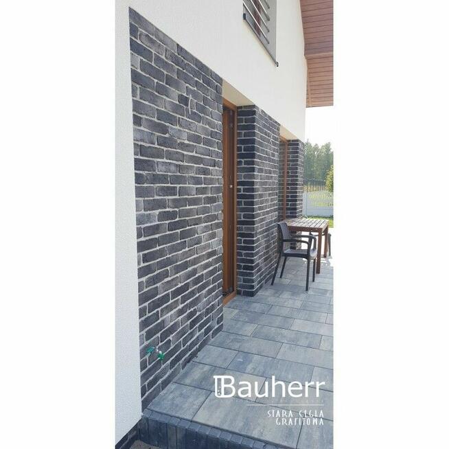 Cegła elewacyjna grafitowa jak klinkier