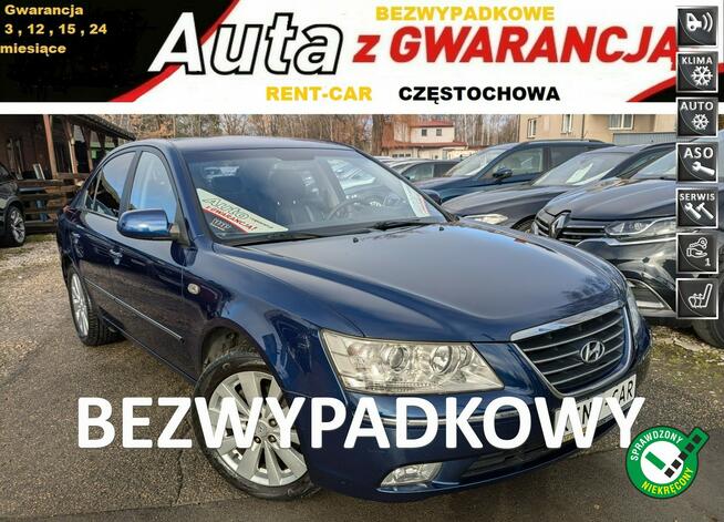 Hyundai Sonata 2.0CRDi*150PS*OPŁACONY Bezwypadkowy Skóra Serwis GWARANCJA24