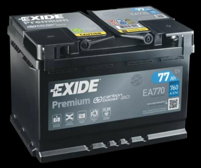 Akumulator Exide Premium 77Ah 760A PRAWY PLUS