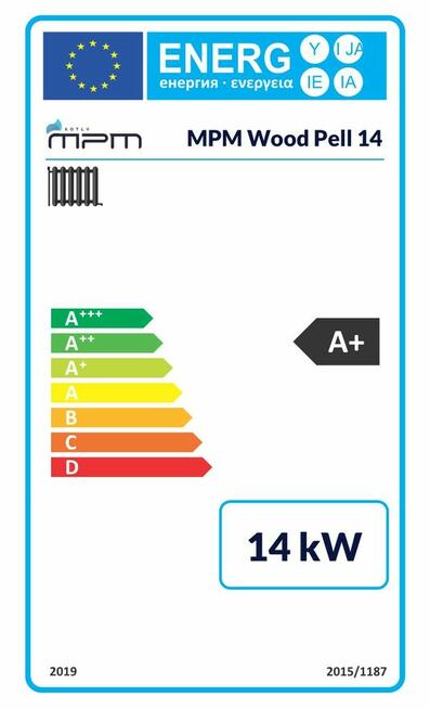Piec na pellet i drewno – MPM WOOD PELL 14 kW