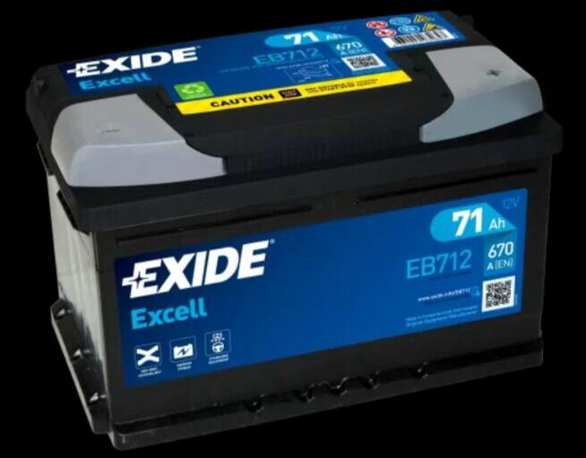 Akumulator 71Ah 670A Exide Excell