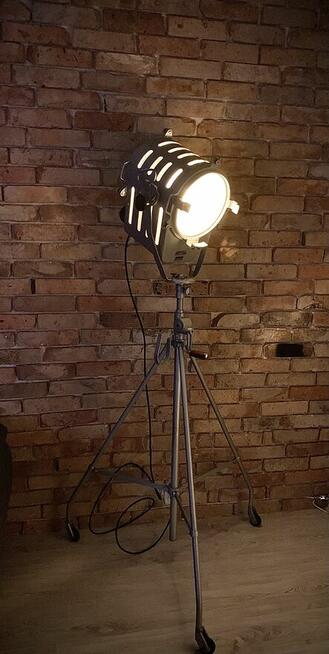 Lampa podłogowa Vintage loft filmowa lata 60 Prl