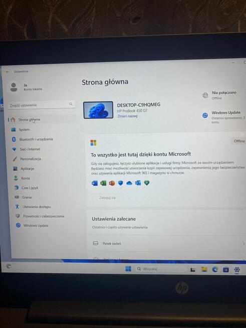 Sprzedam laptopa HP ProBook450G7