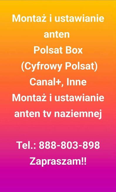 Montaż i ustawianie anten satelitarnych i naziemnych