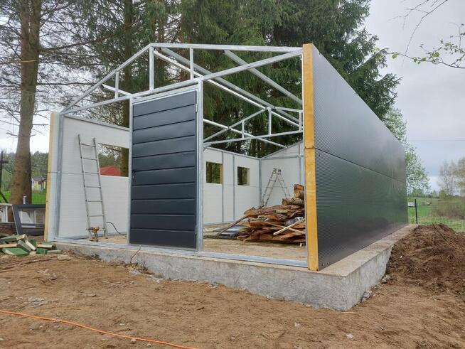 Garaże blaszane, wiaty, hale