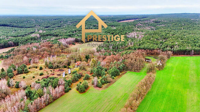 Działka pod budowę domu w leśnej okolicy.