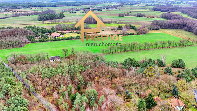 Działka pod budowę domu w leśnej okolicy.