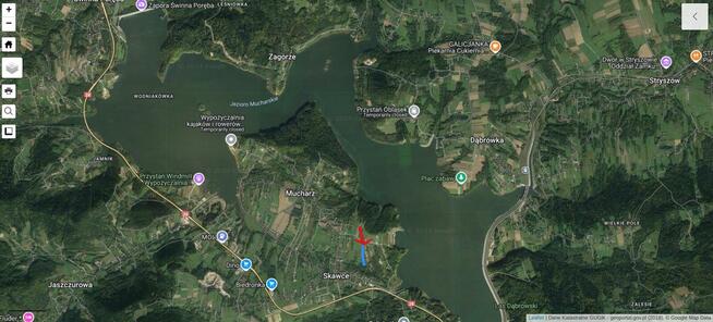Działka Jezioro Mucharskie