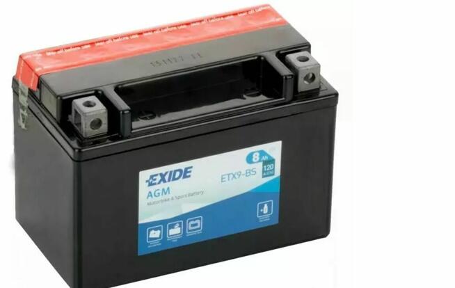 Akumulator motocyklowy EXIDE ETX9-BS YTX9-BS 12V 8Ah 120A EN