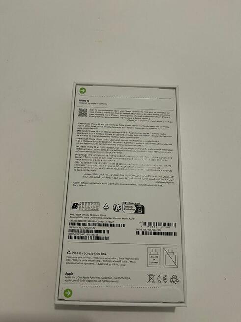 iPhone 16 128 GB czarny Nowy