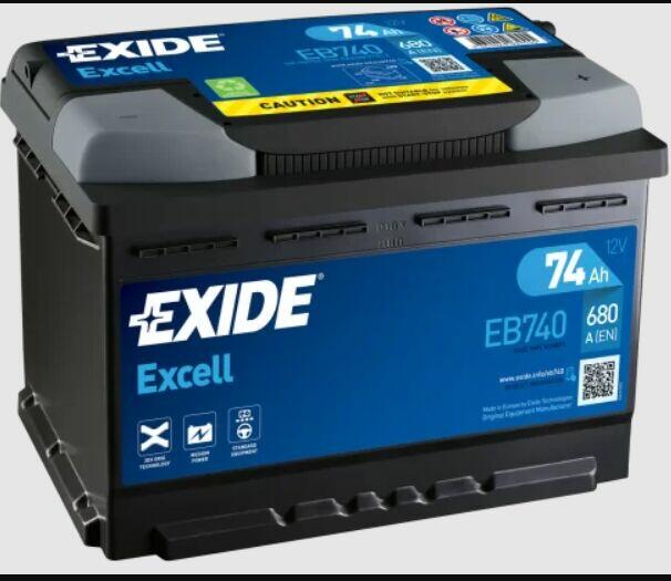 Akumulator Exide Excell 74Ah 680A EB740 Kwiatowa 3A/4L