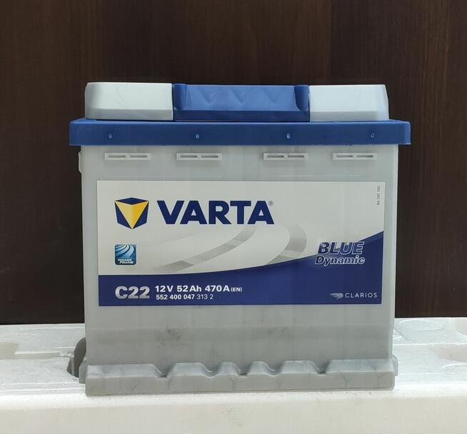 Akumulator VARTA Blue Dynamic C22 52Ah 470A EN TCZEW