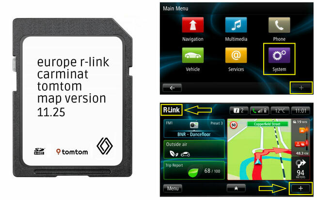 Mapa Renault karta R-Link TomTom LIVE SD 11.25 Europa 2024